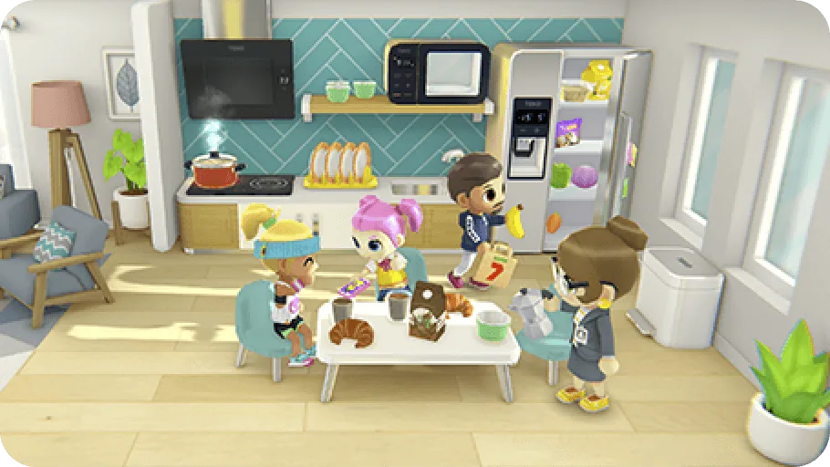 Central Hospital Stories gameplay screenshot — doctors and patients inside the hospital (4 of 9)