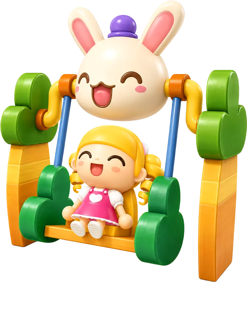 Happy Daycare Stories character: a cheerful daycare kid with a backpack