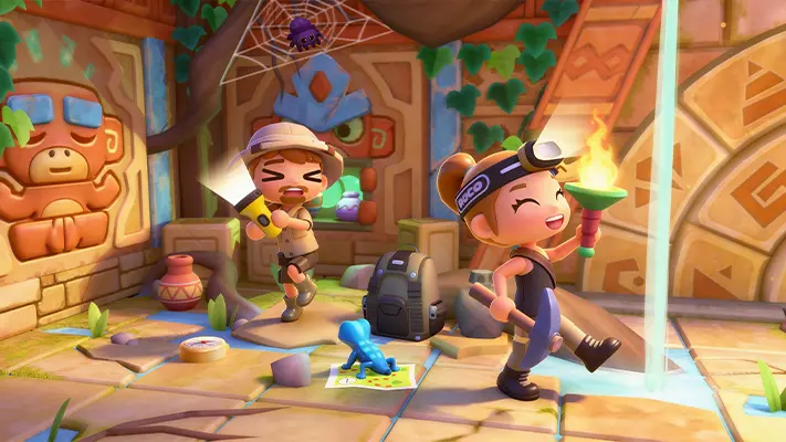 Stories World™ Travels gameplay screenshot — characters exploring a vacation destination (7 of 7)